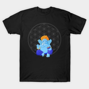 Ganesha sacred geometry flower of life T-Shirt